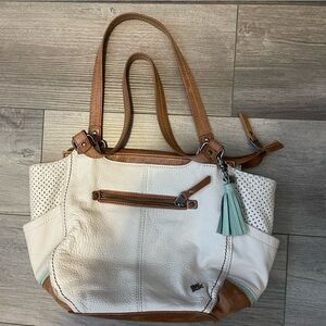 THE SAK - Kendra satchel ( white/blue)